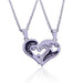 Silver Love Couple Necklace-Necklace-Kirijewels.com-Kirijewels.com