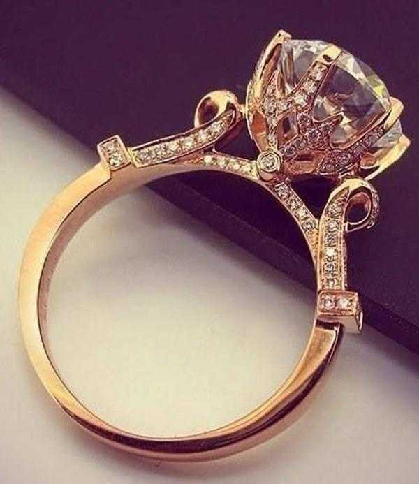 Sterling Silver Luxury Engagement Ring-Rings-Kirijewels.com-7-Rose Gold Plated-Kirijewels.com
