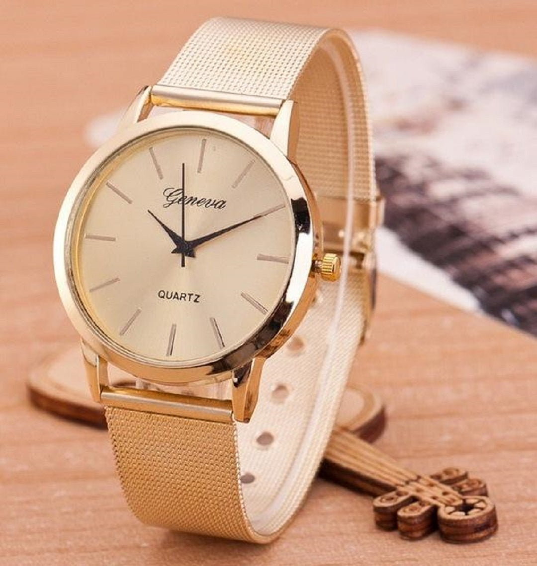 Free Tempter Stainless Steel Mesh Watch