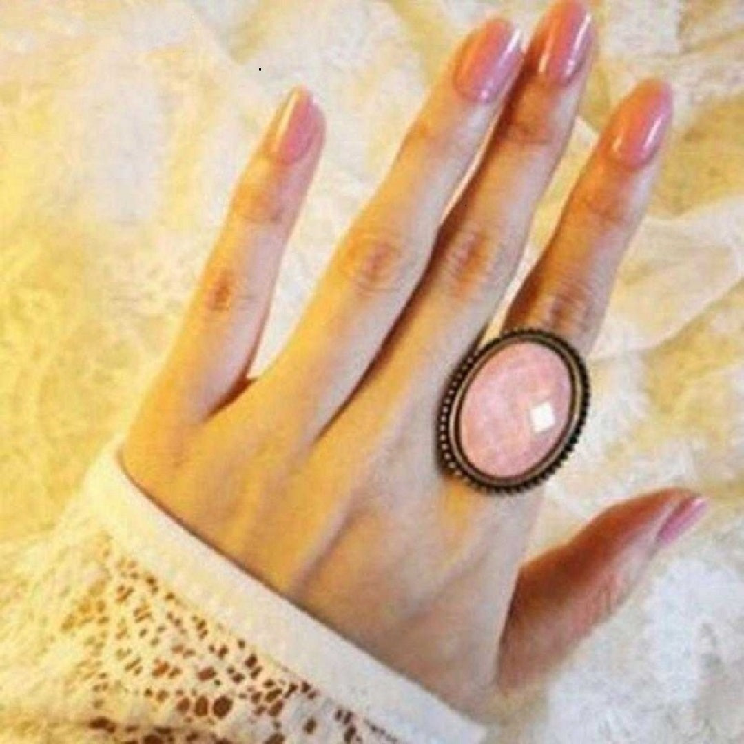 Free Oval Flower Ring