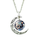 Free Moon Cat Necklace-Necklace-Kirijewels.com-IB2396-Kirijewels.com