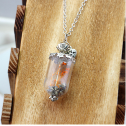 Free Flower Bottle Necklace-Necklace-Kirijewels.com-Orange-Kirijewels.com