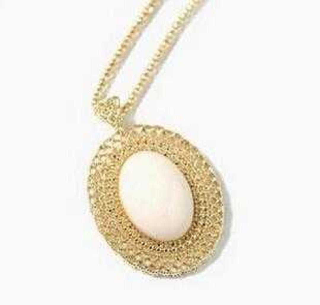 Free Oval Long Sweater Chain Necklace