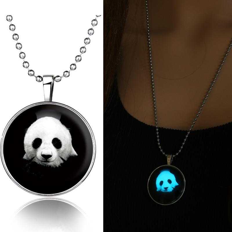 Giant Panda Necklace-Necklace-Kirijewels.com-Glow In The Dark-Kirijewels.com