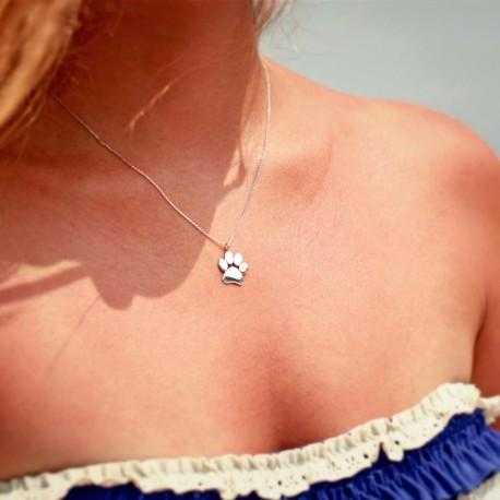 Free Cat Paw Print Necklace-Pendant Necklaces-Kirijewels.com-18K Gold Plated-Kirijewels.com