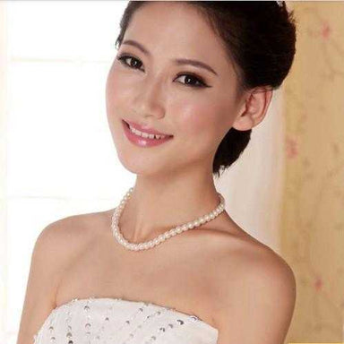 Free Bridal Pearl Necklace-Necklace-Kirijewels.com-beige-Kirijewels.com