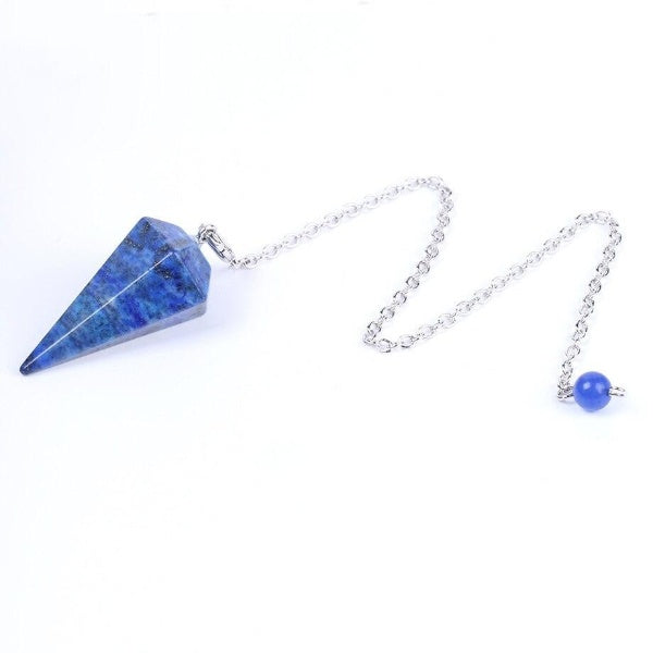 Anna Pendulum Natural Gemstone Chain Necklace