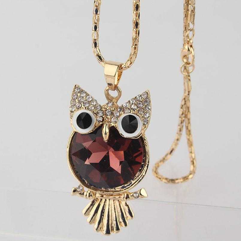 Free Owl Peridot Necklace-Necklace-Kirijewels.com-Grey-Kirijewels.com