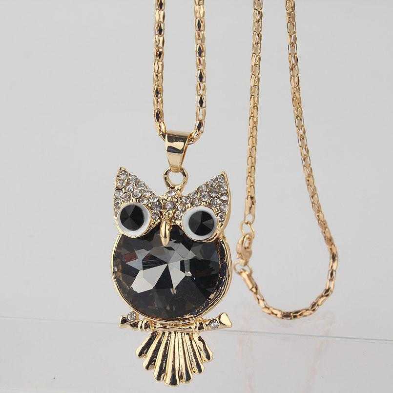 Free Owl Peridot Necklace-Necklace-Kirijewels.com-Brown-Kirijewels.com