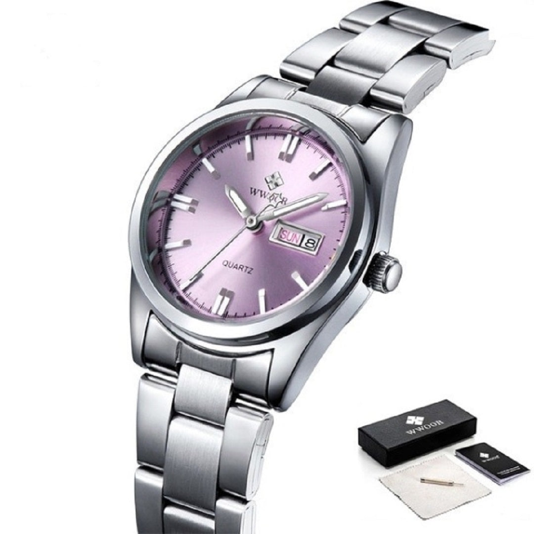 Waterproof Stainless Steel Automatic Date Wrist Watch