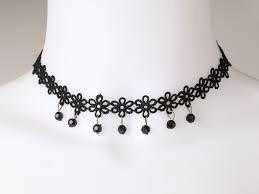 Polyester Love Choker Necklace-Necklace-Kirijewels.com-1-Black-Kirijewels.com