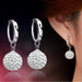 Sterling Silver Princess Ball Stud Earrings-earrings-Kirijewels.com-silver-Kirijewels.com