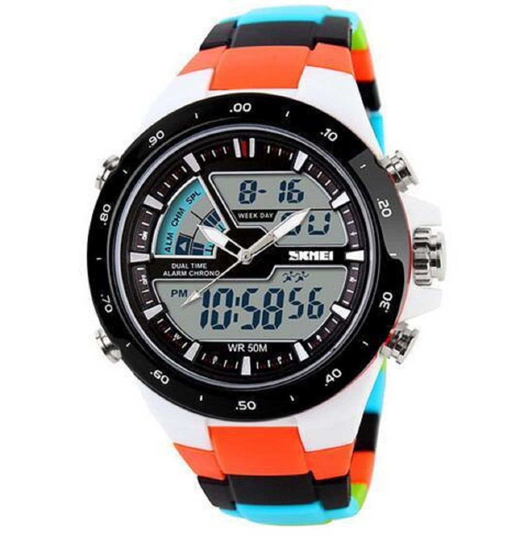 Military Digital Sports Rainbow Wrist Watch