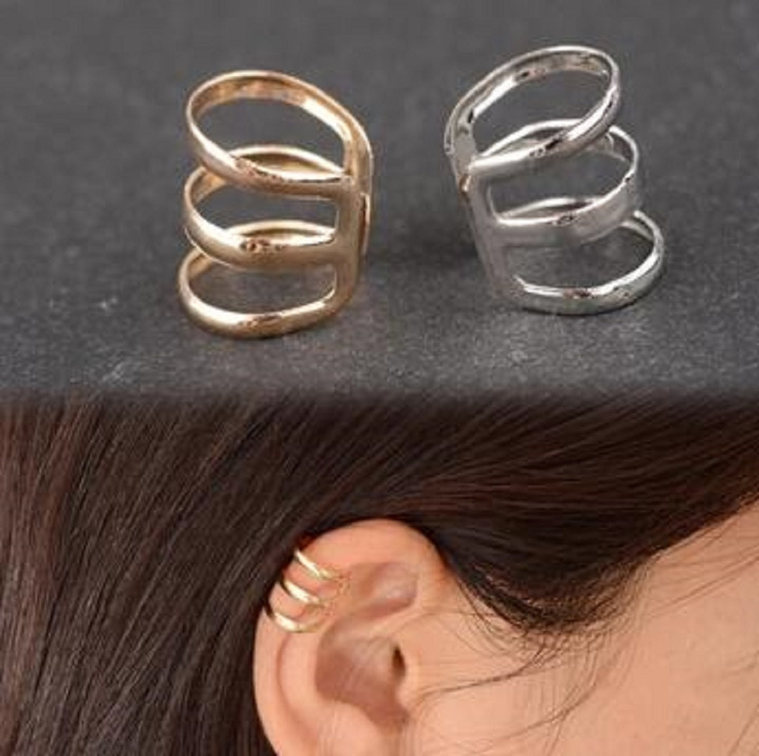 American Retro Style Hollow U-shaped Ear Bone Clip Earrings