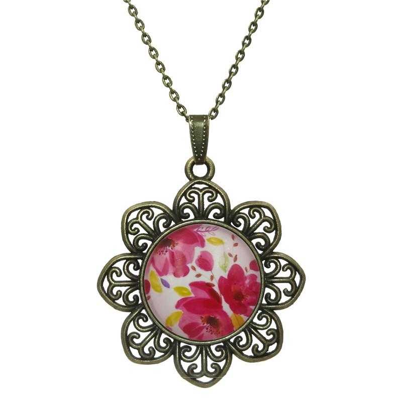 Rose Flower Necklace-Necklace-Kirijewels.com-Red-Kirijewels.com