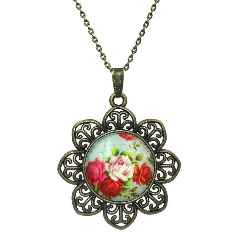Free Rose Flower Necklace-Necklace-Kirijewels.com-Yellow-Kirijewels.com