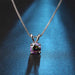 Round Copper Gemstone Necklace-Necklace-Kirijewels.com-White-Kirijewels.com