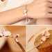 Free Single Row Full Rhinestone Opal Crystal Bow Bracelet-Bracelet-Kirijewels.com-Kirijewels.com