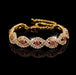 Free Valentine Silver Crystal Bracelet-Bracelet-Kirijewels.com-gold rose-Kirijewels.com