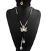 Free Maple Leaf Long Chain Necklace-Chain Necklaces-Kirijewels.com-Silver Plated-Clear-Kirijewels.com