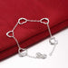 Sterling Silver Heart Love Bracelet-Bracelet-Kirijewels.com-silver Heart-Kirijewels.com