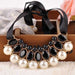 Free Simulated Pearl Necklace-Necklace-Kirijewels.com-Black-Kirijewels.com