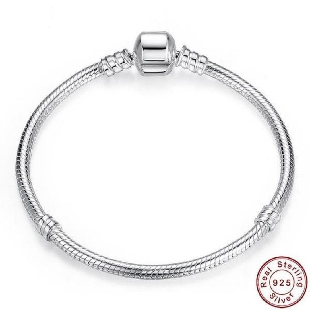 Authentic 100% 925 Sterling Silver Snake Chain Bracelet