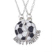 Soccer Necklace-Necklace-Kirijewels.com-Double White& Black-Kirijewels.com