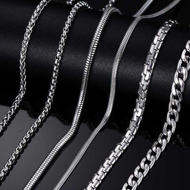 Free Stainless Steel Snake Chain Necklace-Necklace-Kirijewels.com-Silver-Kirijewels.com