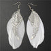 Free Long Feather Luxury Statement Earrings-earrings-Kirijewels.com-Kirijewels.com