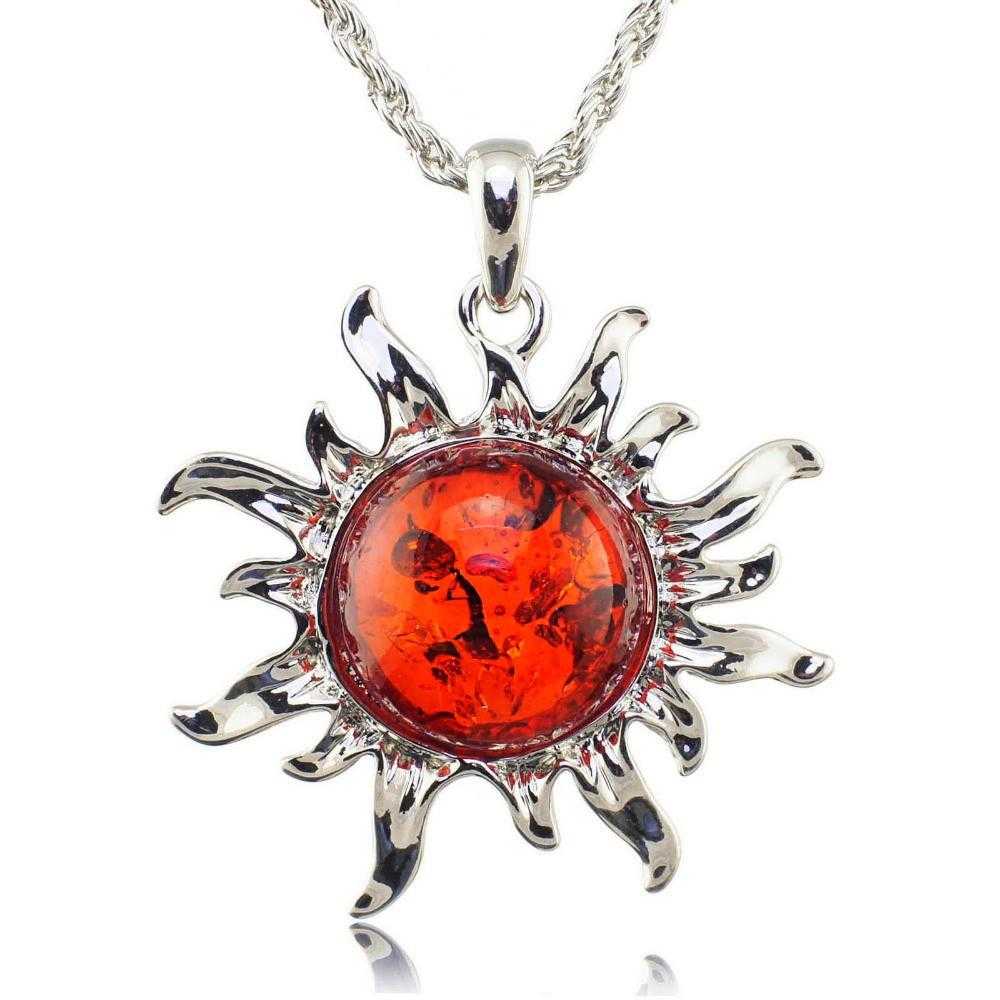 Free Sun Necklace-Necklace-Kirijewels.com-Red-Kirijewels.com