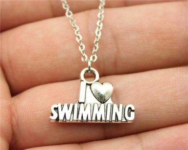 Free Swimming Necklace-Necklace-Kirijewels.com-Silver Plated-Kirijewels.com