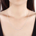 Free Sterling Silver Unisex Thin Snake Chain Necklace-Necklace-Kirijewels.com-16 inch-Kirijewels.com