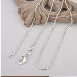 Free Sterling Silver Unisex Thin Snake Chain Necklace-Necklace-Kirijewels.com-16 inch-Kirijewels.com