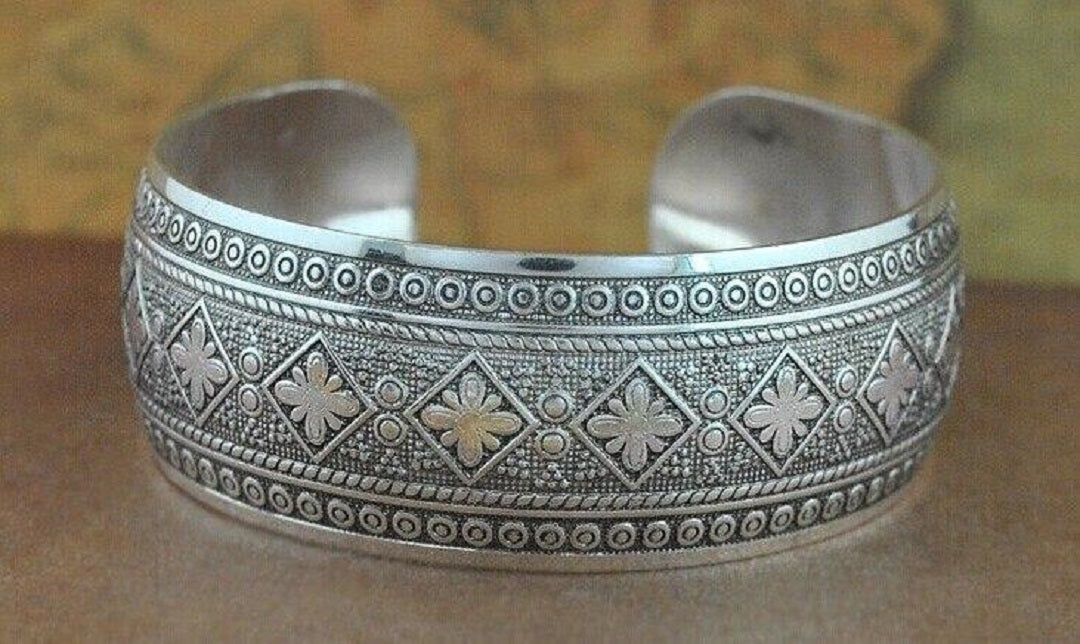 Boho 925 Sterling Silver Vintage Turquoise Tibetan Tibet