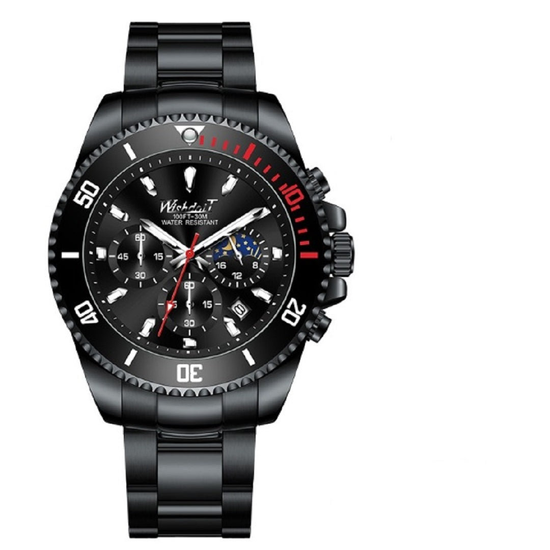 Original Waterproof Sports Stainless Steel Chronograph Watch