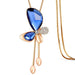 Free Fine Trendy Butterfly Long Necklace-Pendant Necklaces-Kirijewels.com-Blue-Kirijewels.com