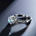Triple A Zircon Austrian Crystal Engagement Ring-Rings-Kirijewels.com-6-Silver Plated-Kirijewels.com