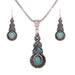 Free Round Turquoise Necklace-Necklace-Kirijewels.com-blue-Kirijewels.com