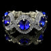 Free Valentine Silver Crystal Bracelet-Bracelet-Kirijewels.com-Royal blue-Kirijewels.com
