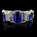 Free Valentine Silver Crystal Bracelet-Bracelet-Kirijewels.com-Royal blue-Kirijewels.com