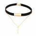 Copper Alloy Velvet Choker Necklace-Chain Necklaces-Kirijewels.com-Black-Kirijewels.com
