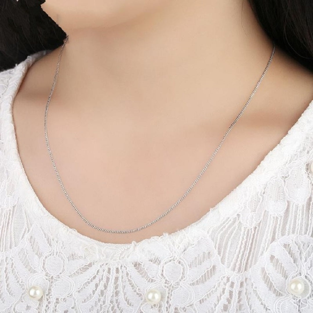 Luxury Sterling Silver Link Chain Necklace