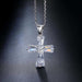 Free New Elegant Cubic Zirconia Cross Necklace-Necklace-Kirijewels.com-gold-Kirijewels.com