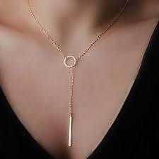Free Ring And Stick Necklace
