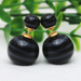 Free Double Sided Stripes Earrings-earrings-Kirijewels.com-Black-Kirijewels.com